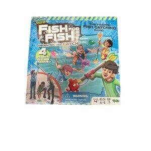 Fish For Fish Survival Skillz Game - 4 Plastic Spears 15 Cards Ages 4+ 2-4 Playe